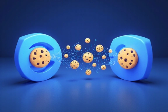 Illustration of browser cookies and data privacy